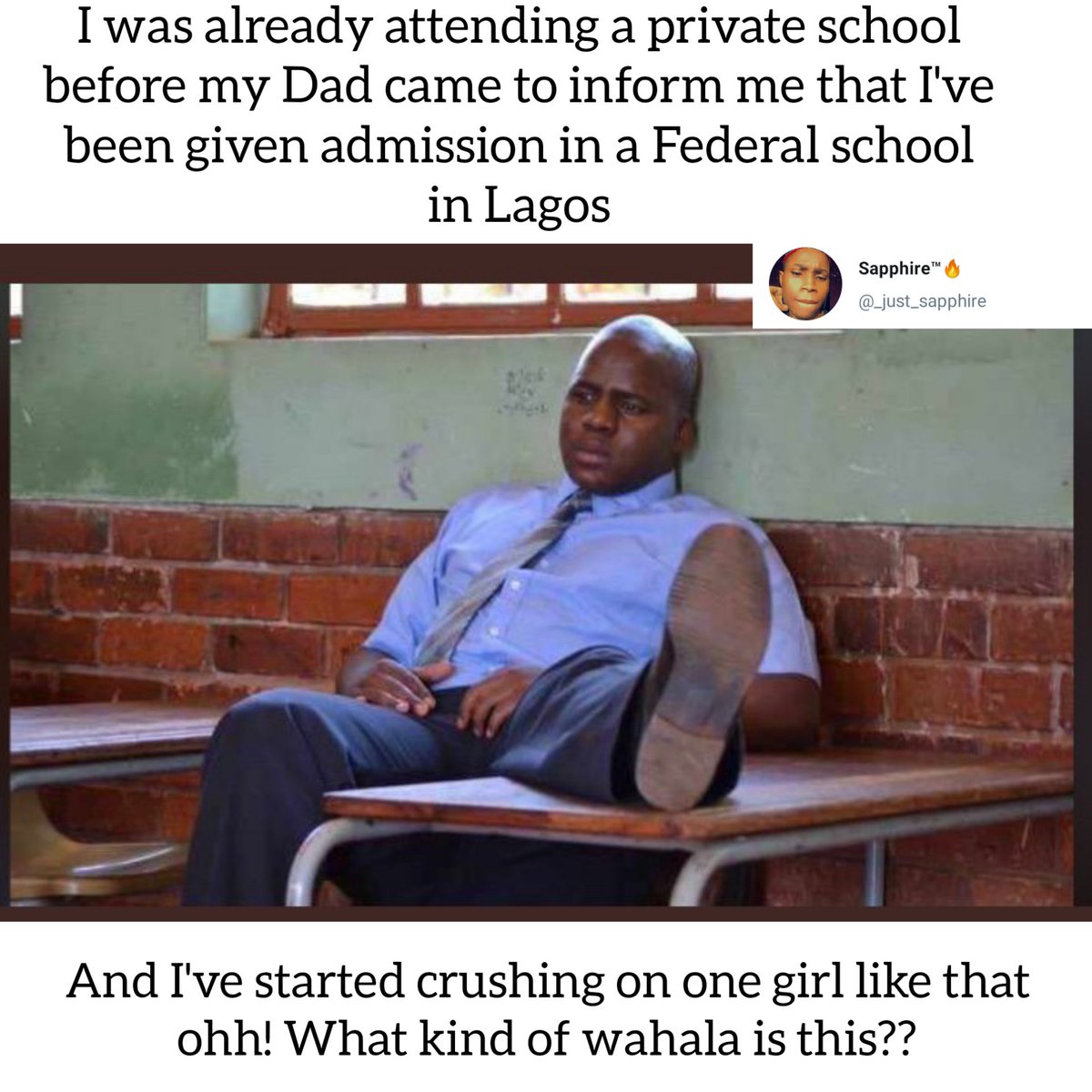 My first day in a boarding school will forever be a memorable one!!I've posted this thread before but I was aired A thread. Enjoy 