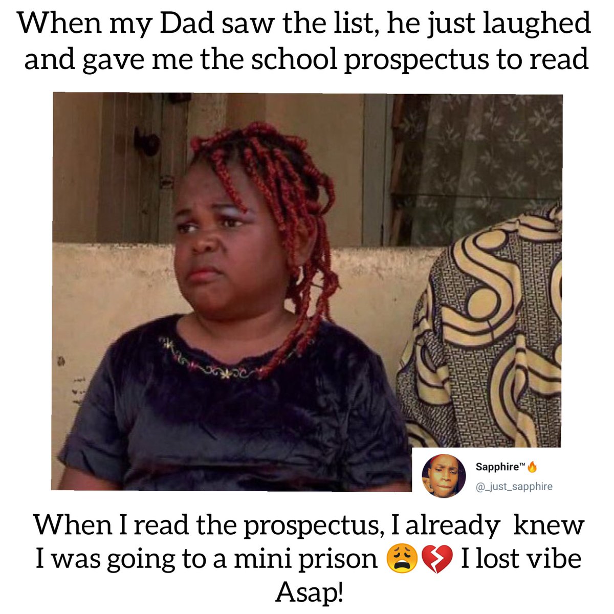 My first day in a boarding school will forever be a memorable one!!I've posted this thread before but I was aired A thread. Enjoy 