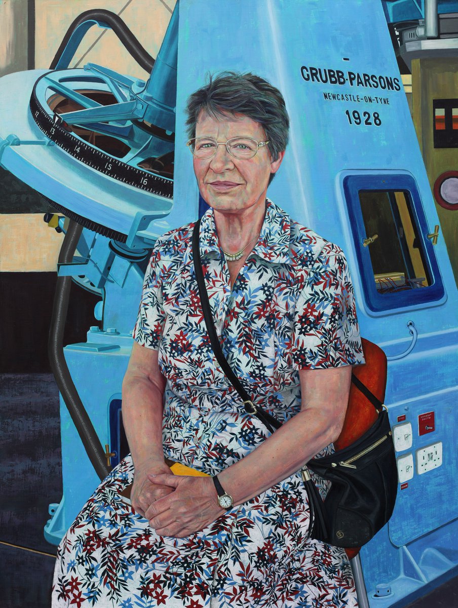 royalsociety's tweet photo. Today the Royal Society is proud to unveil a new portrait of trailblazing astrophysicist Dame Jocelyn Bell Burnell, on the 53rd anniversary of her discovery of pulsars, aged just 24. The portrait is by artist Stephen Shankland. https://t.co/VrFrTNxHk5
Image ©Stephen Shankland. https://t.co/lOn5RL6LMF