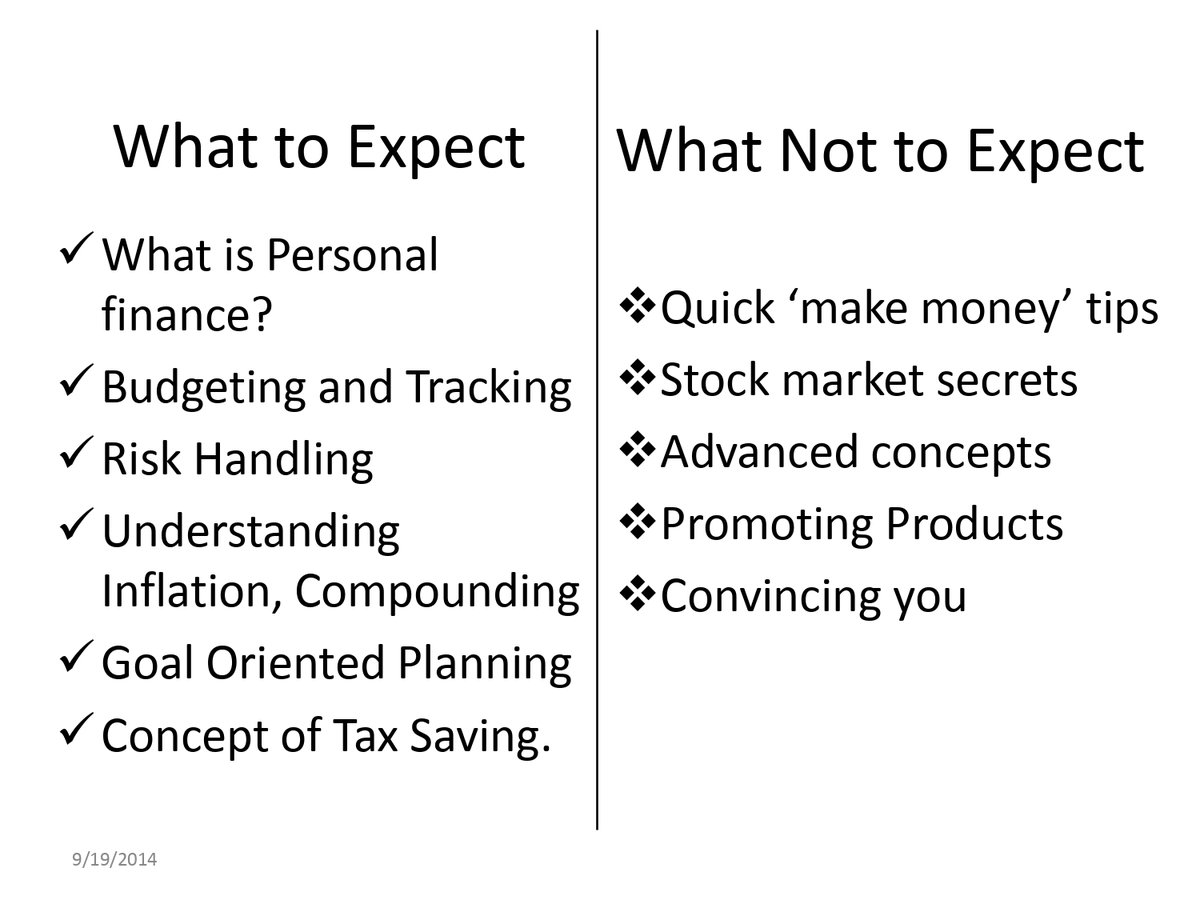 What to Expect and What not to Expect