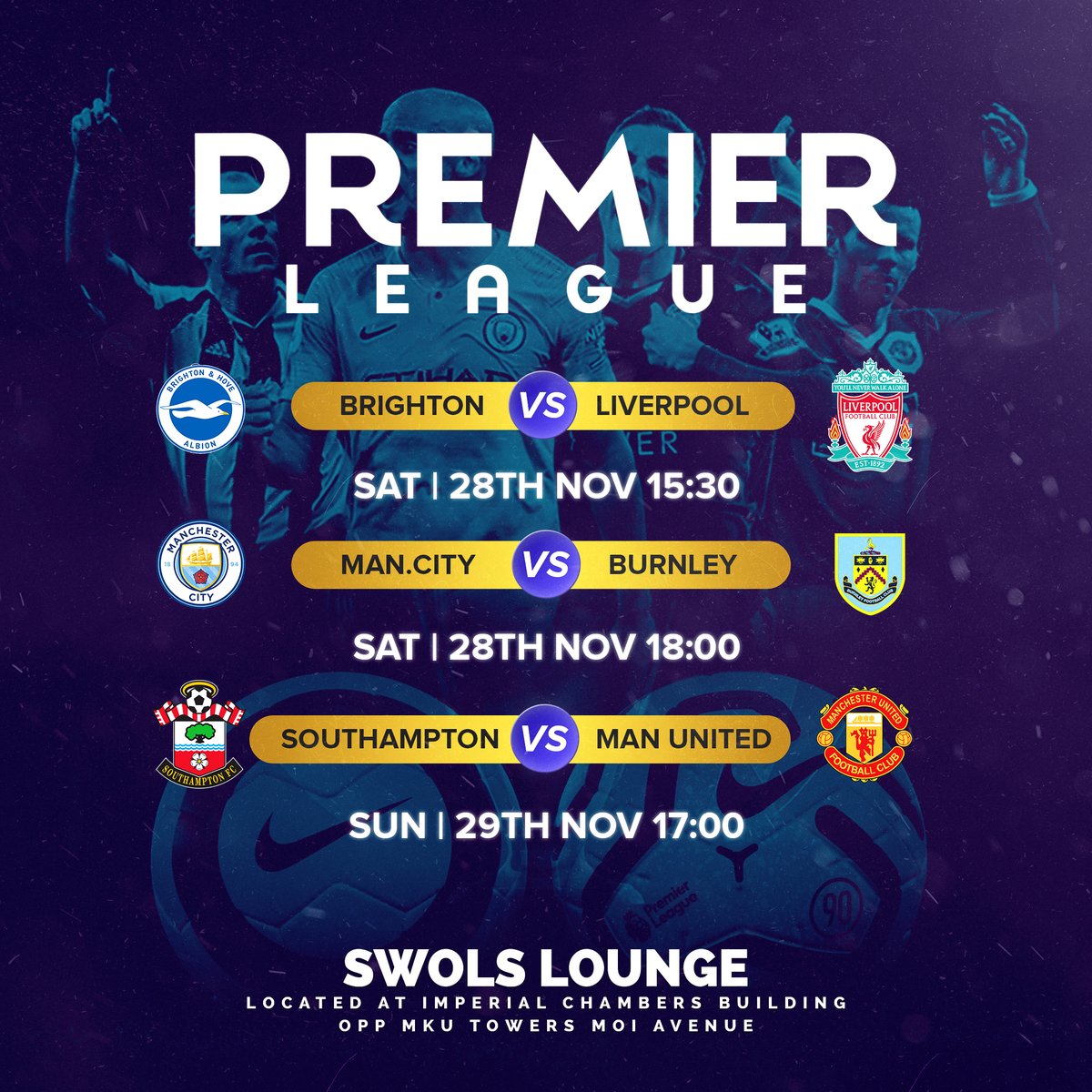 swolslounge's tweet photo. Lets link up today from 1PM for #birthdaysgonewild and the Premier League fixtures,Live and in full HD only at @swolslounge

Beefeater + 2 Mixers @ KSH 3000

#tupataneswols https://t.co/qofOWb76mV