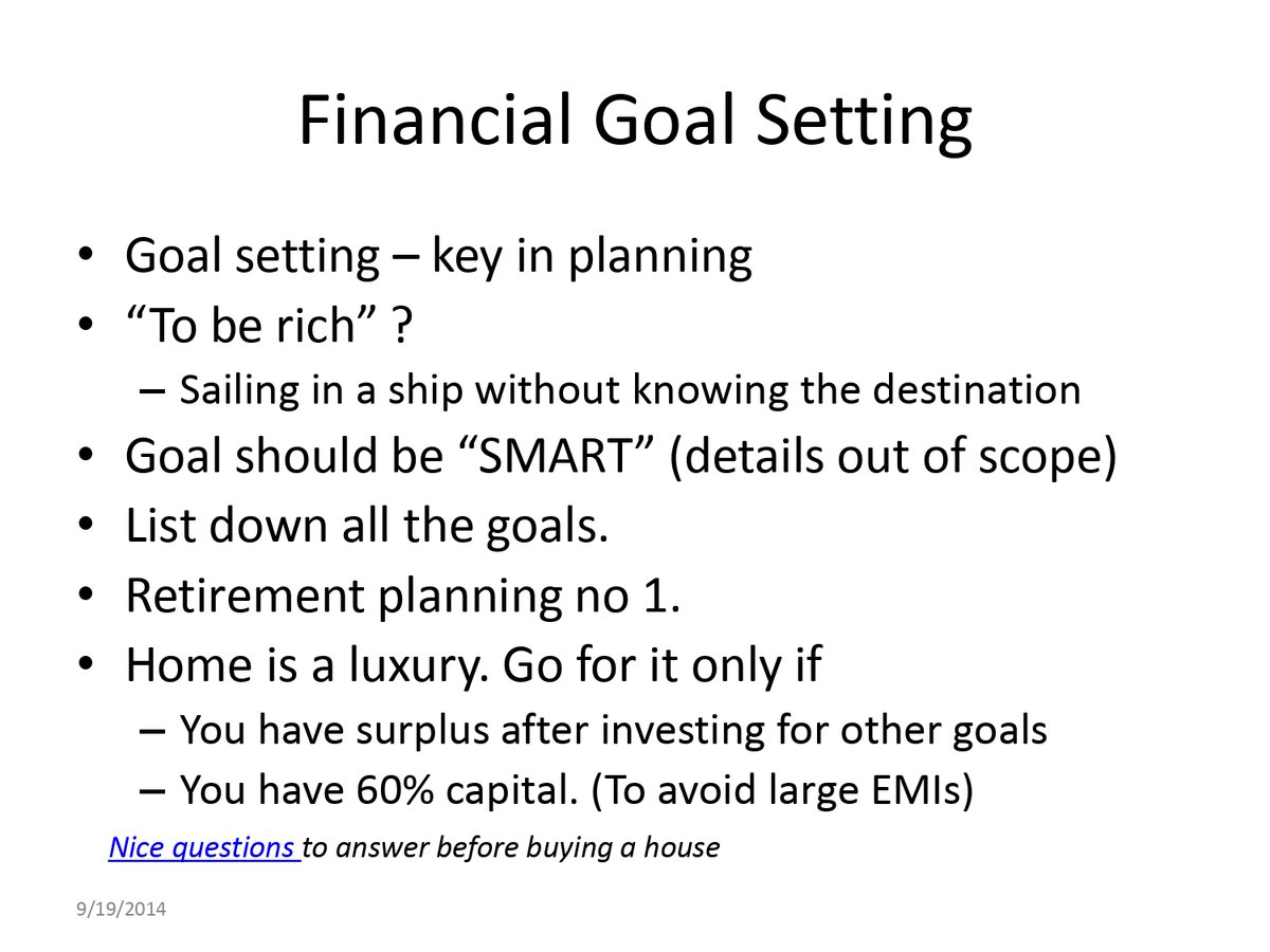 Set your Financial Goal