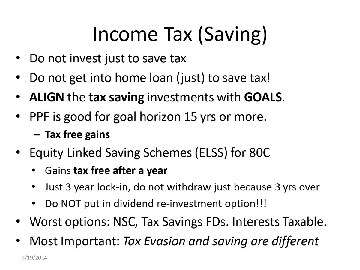 Income Tax (Saving)