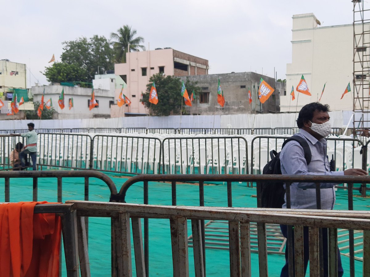 manthriji's tweet image. హైదరాబాద్ యోగి ఆదిత్యనాథ్  గారి బహిరంగ సభ ఏర్పాట్లను పర్యవేక్షిస్తు