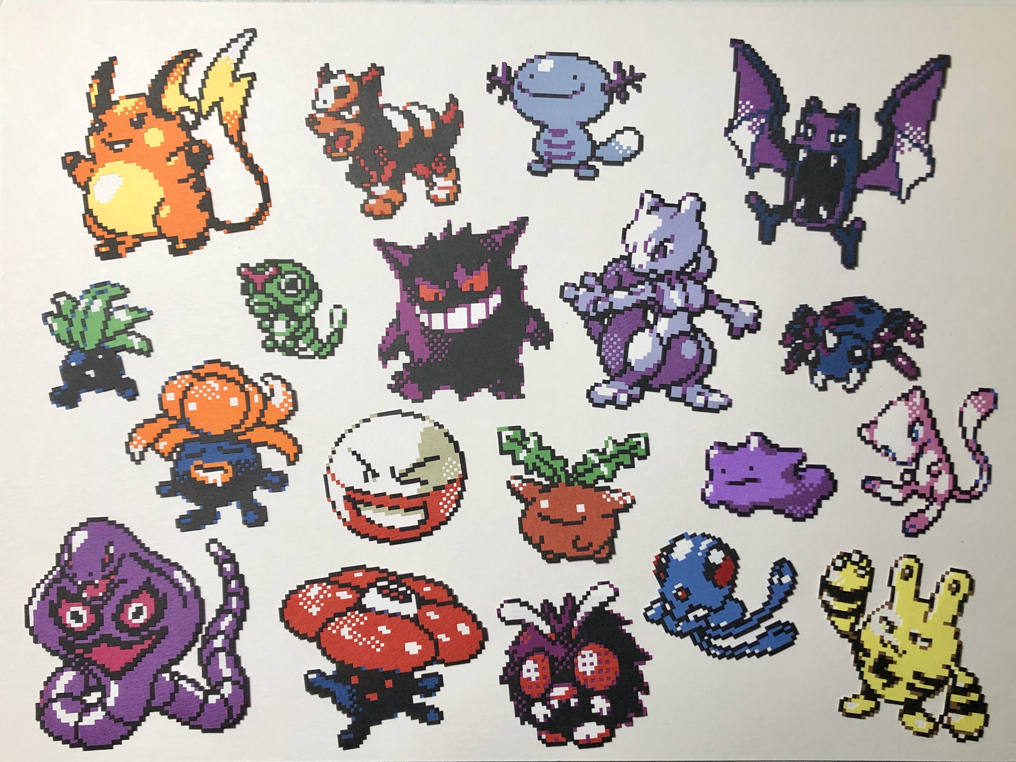 玲 切り絵でpkmn金銀ドット絵 245 251 100 251 ポケモン金銀ドット絵を切り絵で作ってます このカラフル感 かわいいわ T Co 2milsx4qab Twitter