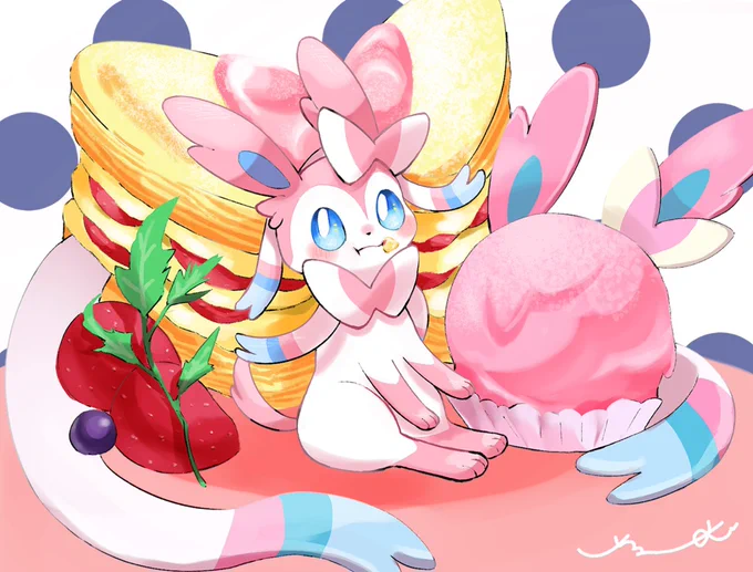 ポケモンカフェのニンフィアパイ食べたい?? 