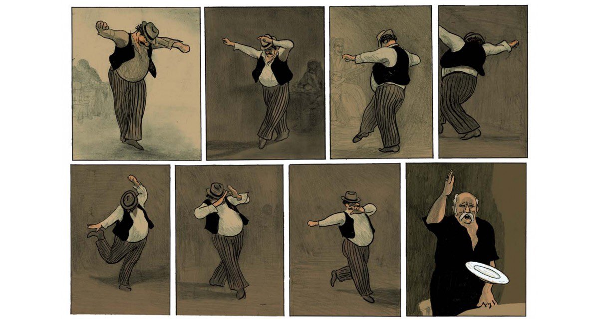 The Greek version of the dance symbolizes a dignified defeat. It’s about a man trying to stand tall and keep balance through life’s misfortunes. There’s usually one man on stage dancing to a song he has requested. It’s very offensive for another man to step up next to the dancer