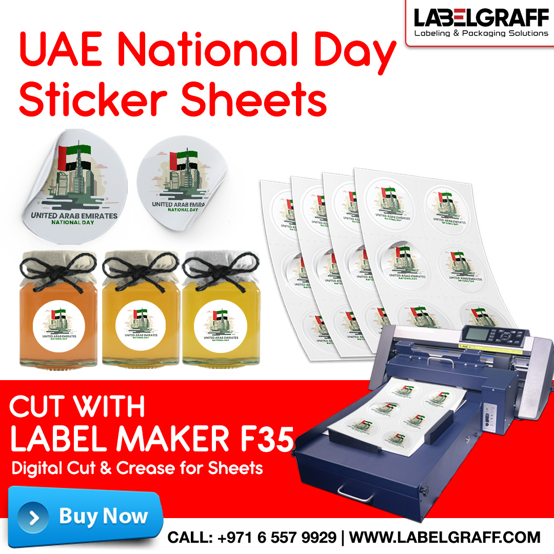 labelgraffme's tweet photo. Cut your #UAENationalDay #sticker sheets with #labelmakerf35 - an automatic sheet feeding and cutting system designed to automatically load and cut your sheets in the machine. It creates unique different shapes for your stickers. To know more, visit https://t.co/SyLHFkP9E7 https://t.co/JXT1073bOa
