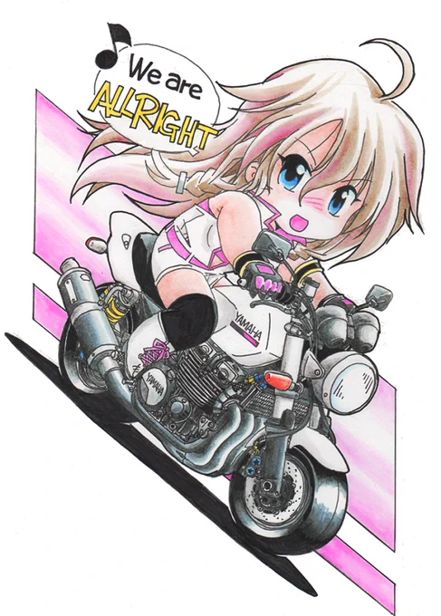 #いいニーハイの日 バイク×ニーハイは無理があると言われようが、特殊ケプラー繊維製でうんたらかんたら…って言えばバイクウェア警察も誤魔化せそうな気がする。 