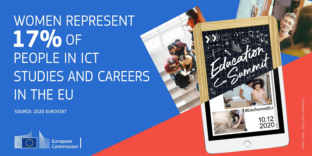 Women are still highly underrepresented in the ICT-field, despite the fact that girls outperform boys in digital literacy at a young age. What are some barriers you’ve witnessed or experienced in terms of gender equality in education?   

➡️ europa.eu/!yQ89RX
#EduSummitEU