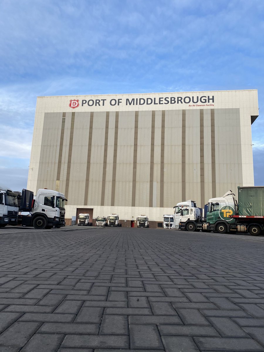 If you ever had any doubt about where you were, you certainly won’t now. Sign one of three installed on our iconic fabrication halls. <a href="/portofmbro/">Port of Middlesbrough</a> #Middlesbrough #ukports #Teesvalley