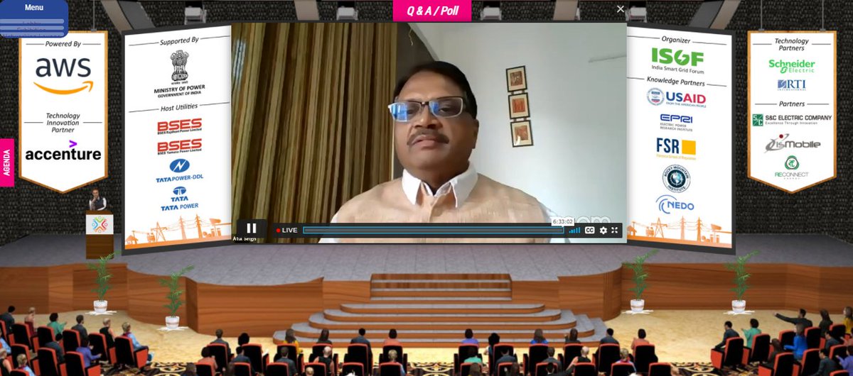 AP Singh, Head-IT, UPPCL sharing his thoughts during the Session 5: 250 Million Smart Meters at #DUM2020 on Digital Platform.
Tags: <a href="/rejipillai/">Reji Kumar Pillai</a>