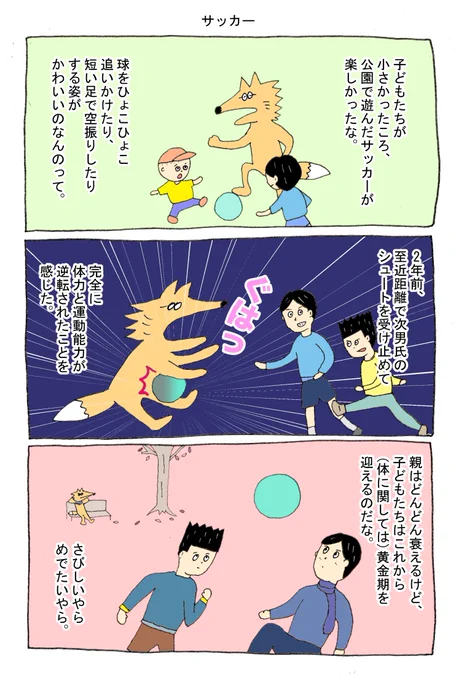 高1の長男氏が「いやぁ、体力のピークは中学時代だったな〜」と言うのを聞いて、何を言っているんだ君はって思った。 