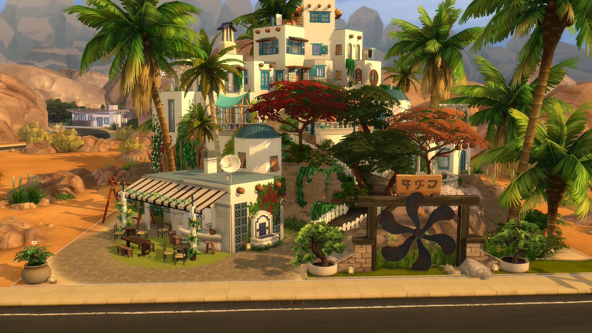 Issabella114's tweet photo. Mamma Mia Village
This my entry, for the shell challenge by #Satisim. Inspired by Abba and all the Mamma Mia movies.
#sativille @SatiSimBuilds - #showusyourbuilds #sims4 #snowescape https://t.co/z8e5uqVZsV
