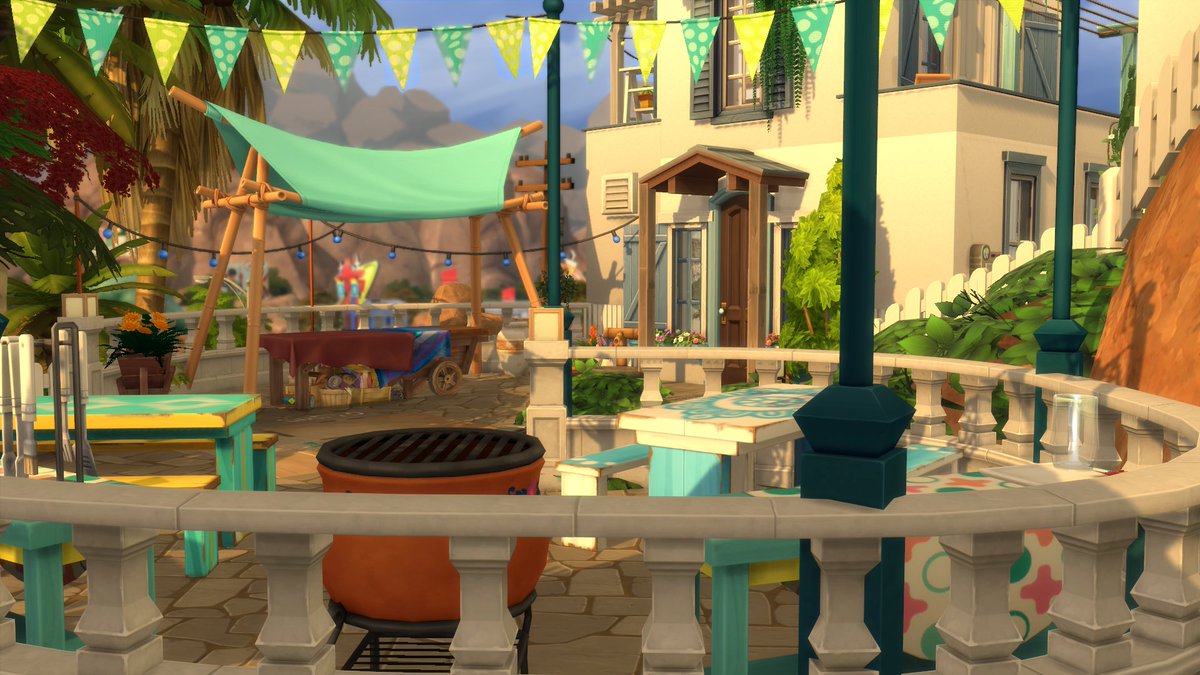 Issabella114's tweet photo. Mamma Mia Village
This my entry, for the shell challenge by #Satisim. Inspired by Abba and all the Mamma Mia movies.
#sativille @SatiSimBuilds - #showusyourbuilds #sims4 #snowescape https://t.co/z8e5uqVZsV