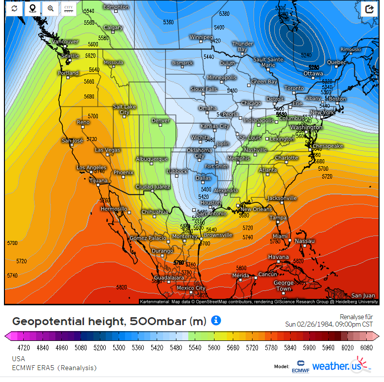 4/13/1980, 2/26/1984, & 3/1/2009 looked similar, but the system in March 2009 was a true closed low like the one we may see later this week. One thing that sticks out to me about March 2009 is how hard the forecast was leading up to it. Low confidence until day before! (2/4)