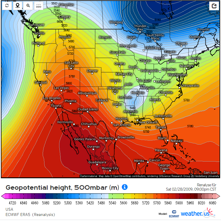 4/13/1980, 2/26/1984, & 3/1/2009 looked similar, but the system in March 2009 was a true closed low like the one we may see later this week. One thing that sticks out to me about March 2009 is how hard the forecast was leading up to it. Low confidence until day before! (2/4)