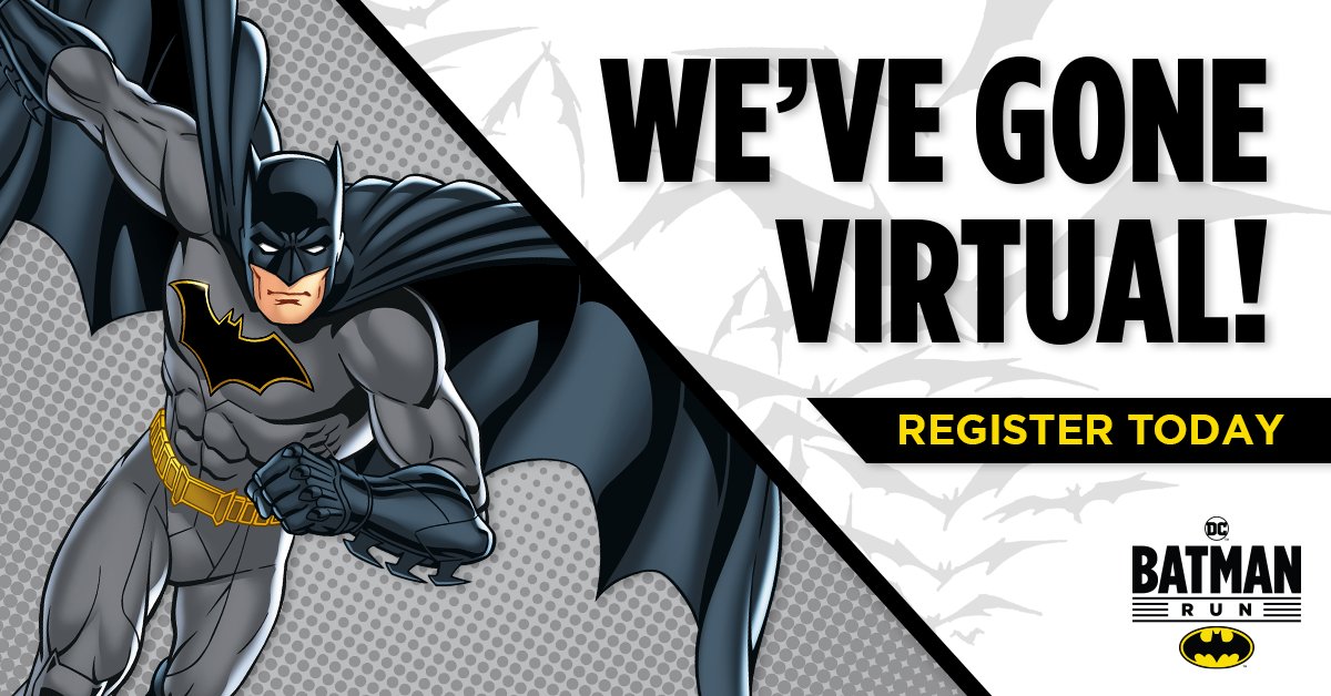 dcbatmanrun's tweet photo. There are only a few more days to register for the DC Batman™ Run Virtual 10k/5k! Don’t wait! Sign up today! ⬇

https://t.co/9V6K1a8Eyh https://t.co/N9IInYQbsz