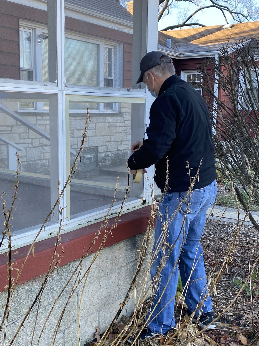 rheganaugust's tweet photo. So proud of this kid David who is painting the screened porch at a woman’s shelter for his Eagle Scout project.  If you’re want to help, masked, outdoors, and distanced, text me at 847-687-2497 for the location.  Great service opportunity. https://t.co/I1PuXvd0cB