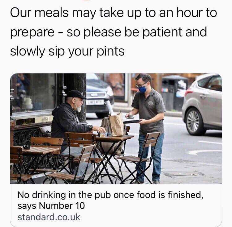 We may get the continental cafe culture after all as food orders take some time to arrive