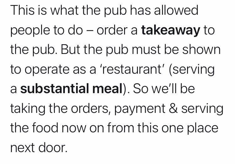 Takeaways and pubs will get around the rules by working together