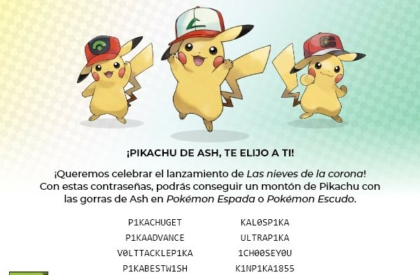 pokexperto's tweet photo. Quedan 2 días para obtener los Pikachu con Gorra mediante Regalo Misterioso en Pokémon Espada y Escudo.

➡️ Códigos en la imagen

➡️ Más información:
https://t.co/UNUm7HpwET https://t.co/4Oc0HXbbGs