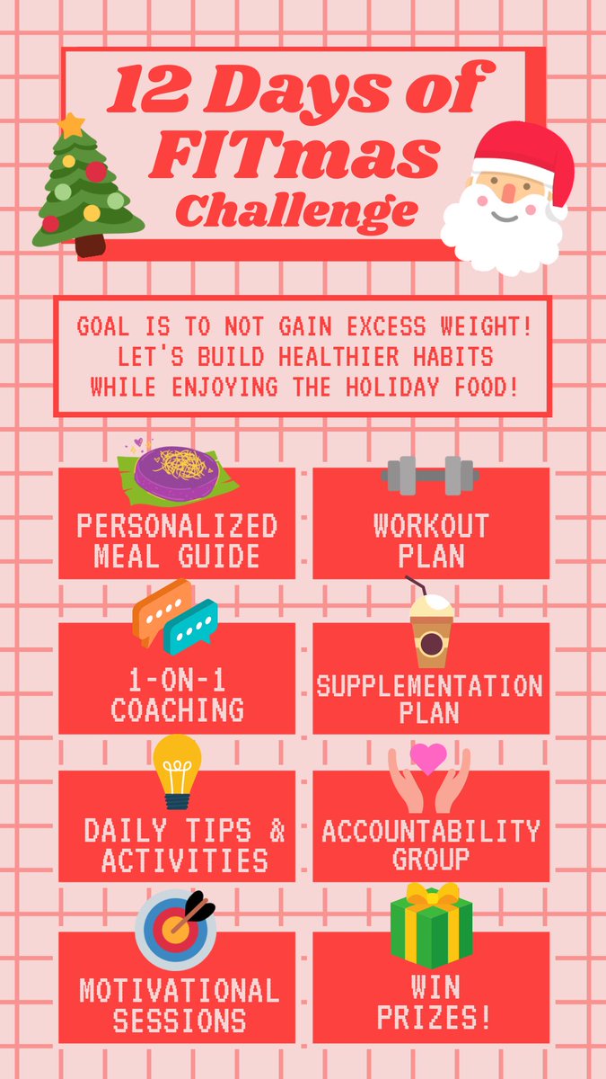 qwertrick25's tweet photo. 🎁 THE PERFECT GIFT FOR YOURSELF THIS CHRISTMAS is to be fit &amp; healthy! 💪🏻

🎉 How about we leave 2020 with a BANG and welcome the New Year with a NEW YOU?

🎄 12 days of FITmas Challenge starts on December 9! Register now! Few slots are available! Tweet me! https://t.co/W8oiOCqqjg