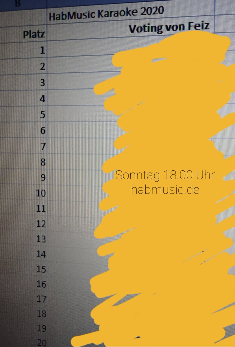 Auch ich habe gevotet, allerdings als einer von 5 Juroren. Es war zugegeben nicht leicht seinen Favoriten festzulegen, dass zeigt, wie gut alle waren. 

Bis Sonntag, 18.00 Uhr auf <a href="/HabMusic/">HabMusic</a> #karaoke2020