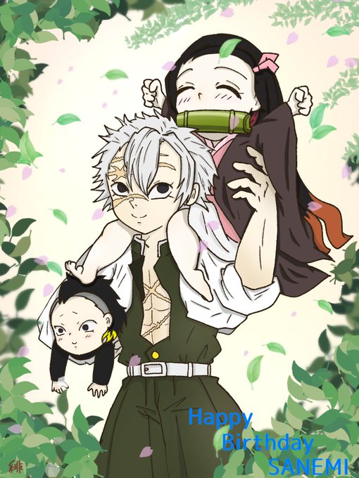 べに子さんがTwitterに投稿した不死川実弥(鬼滅の刃)のイラスト。