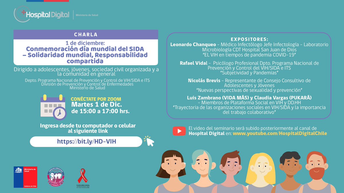 Te esperamos este 1 de Diciembre en el Día Mundial en Respuesta al SIDA.