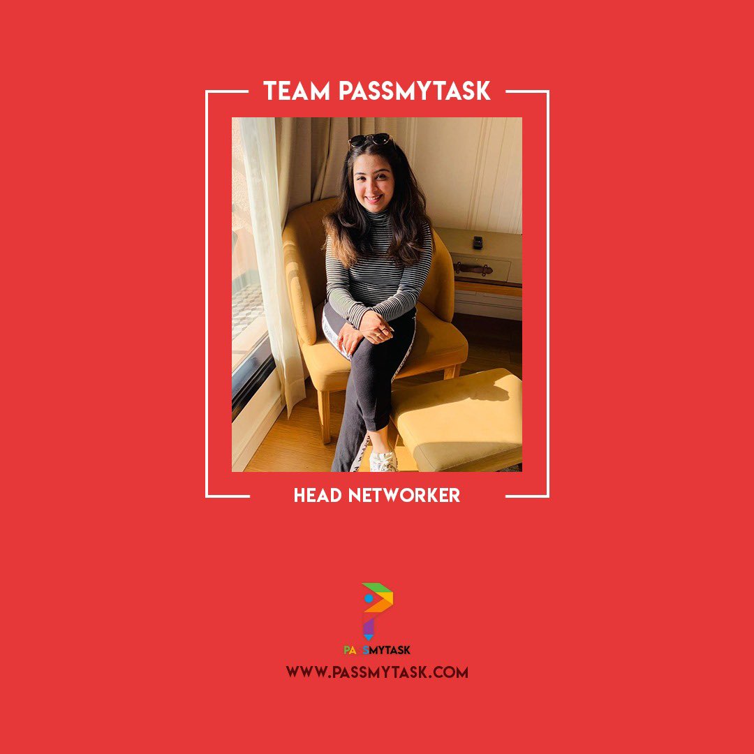 passmytask's tweet photo. Another essential person of our team, Mehak✨✨
Mehak has been so resourceful for us, curating all the Intern Network collaboration plans which we always look forward to! We’re glad to have you on board with us 😌 https://t.co/RspeX3FHCa
