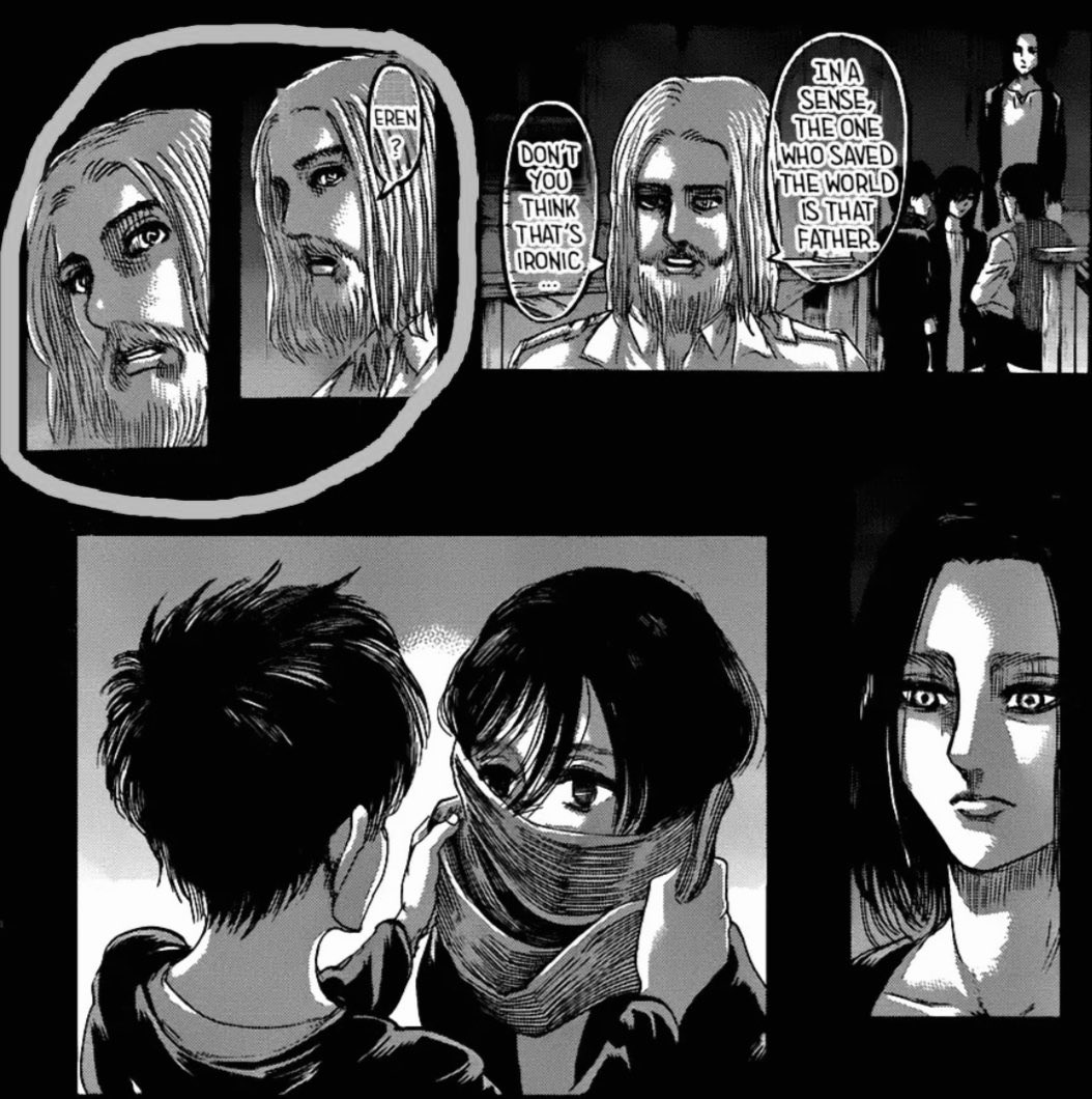 •When he had memories of their first meeting, he was lost. The most obvious proof is that Zeke talked to him, called him, but Eren seemed to be more focused elsewhere. Even his brother makes the remark.