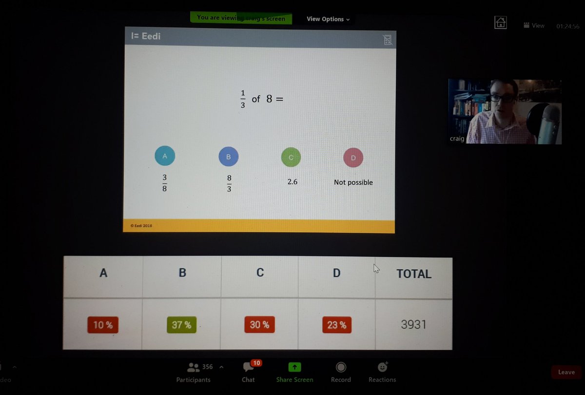 StAls_STEM's tweet photo. @mrbartonmaths giving an excellent talk on diagnostic questioning at #mathsfest2020 @imtanational @IMTACorkBranch https://t.co/y3w8PnlVvB