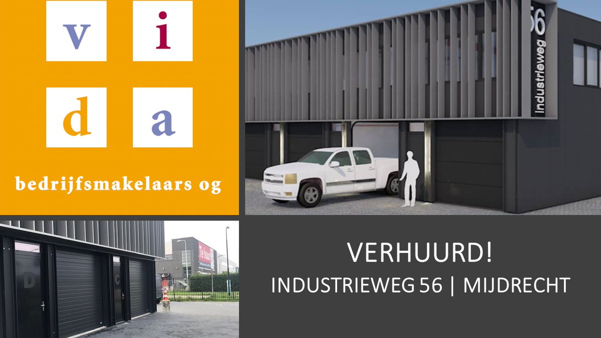 VERHUURD!

Deze dubbele bedrijfsunit is inmiddels weer verhuurd.

Bent u op zoek naar geschikte bedrijfsruimte in De Ronde Venen e.o.? 

Kijk dan eens op: vidamakelaars.nl/aanbod/bedrijf… 

Of neem contact op via:

0297-212987 | info@vidamakelaars.nl

#bedrijfsmakelaar #vastgoed #NVM