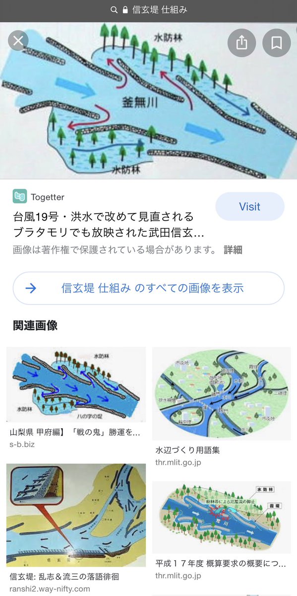 信玄堤 信玄堤
