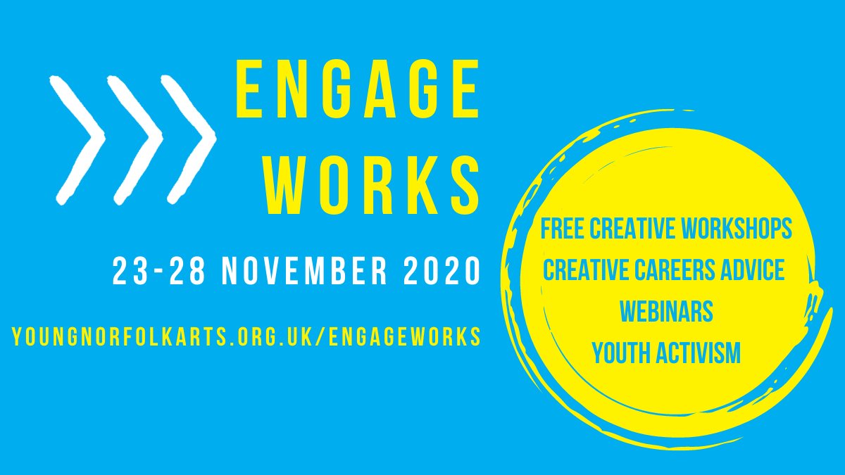 YN_AF's tweet photo. HUGE THANKS to everyone who got involved with #EngageWorks!
You can find loads of the resources and information on our website at https://t.co/OuA8WBCouF
We'll also be uploading all of the discussions and some of the workshops soon.
#YourFutureYourVoice #NorwichCreativeCity204 https://t.co/iNDugWDtSc