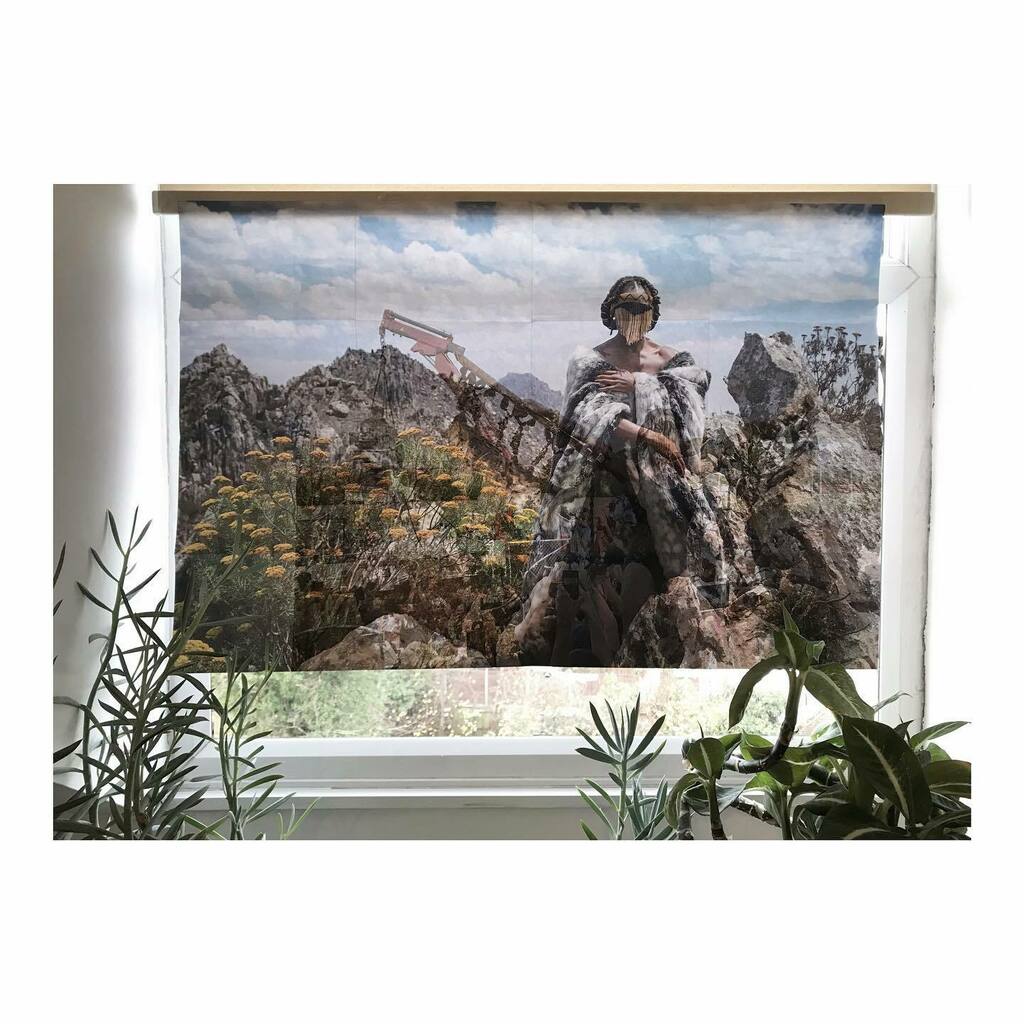 SarahAllen0's tweet photo. Having lots of fun with the Festival in a Box out now by @photoworks_uk The powerful work of Sethembile Msezane has found a home in my window today. @sthemse @shoair_m #photofestival https://t.co/O0l8Xoj6f6 https://t.co/v8W509nE2w