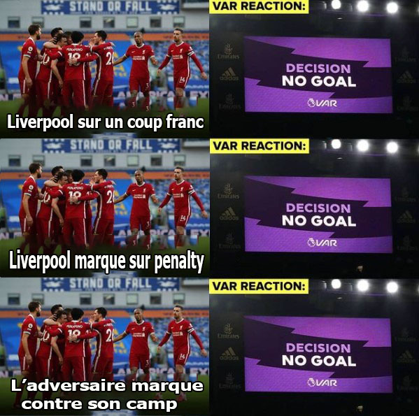 InsoliteFoot's tweet photo. La VAR aime bien Liverpool ! https://t.co/X3p0y7yZ7k