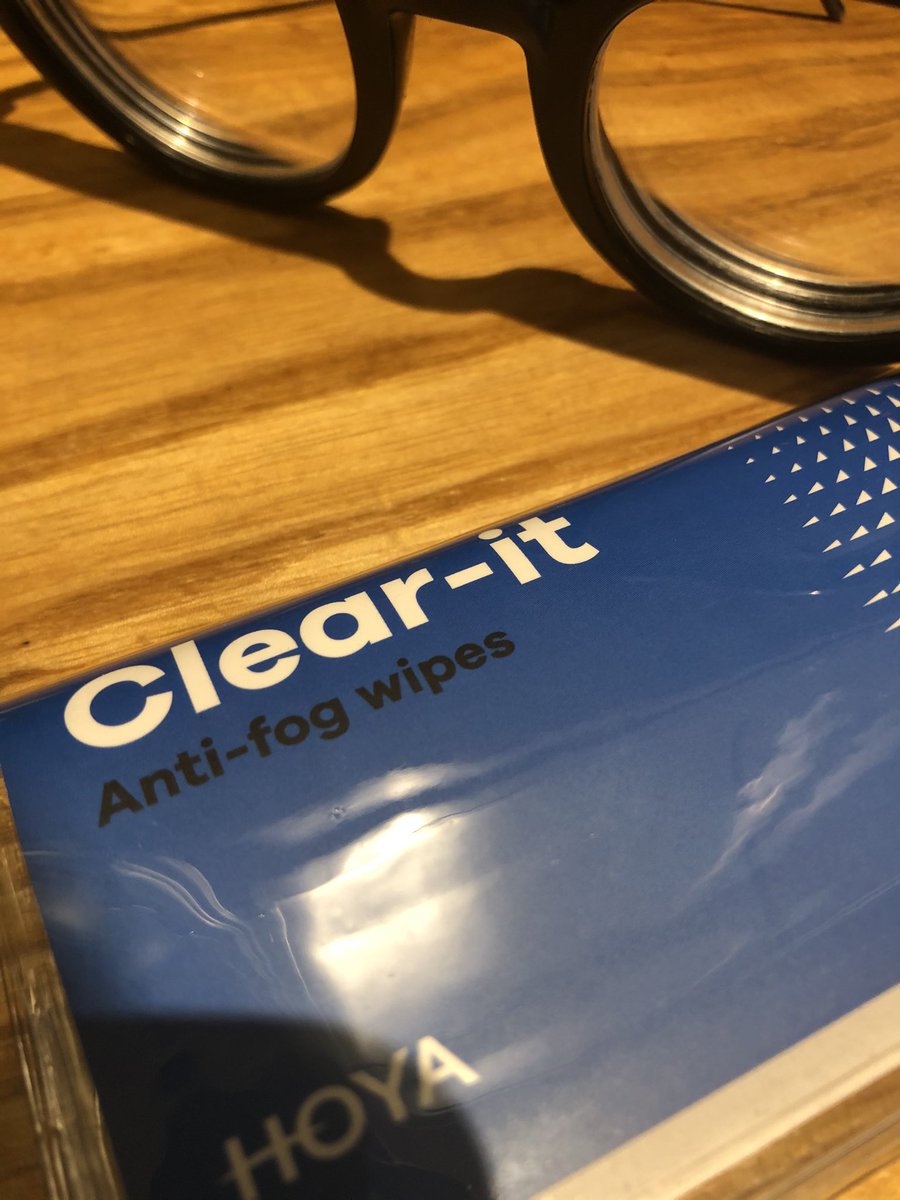 kmerrin's tweet photo. Thanks to Tim @opandtom for this anti-fog cleaning cloth which has revolutionised my mask-wearing life already! Can finally see what I am buying in the supermarket. https://t.co/JCT9inj6DP