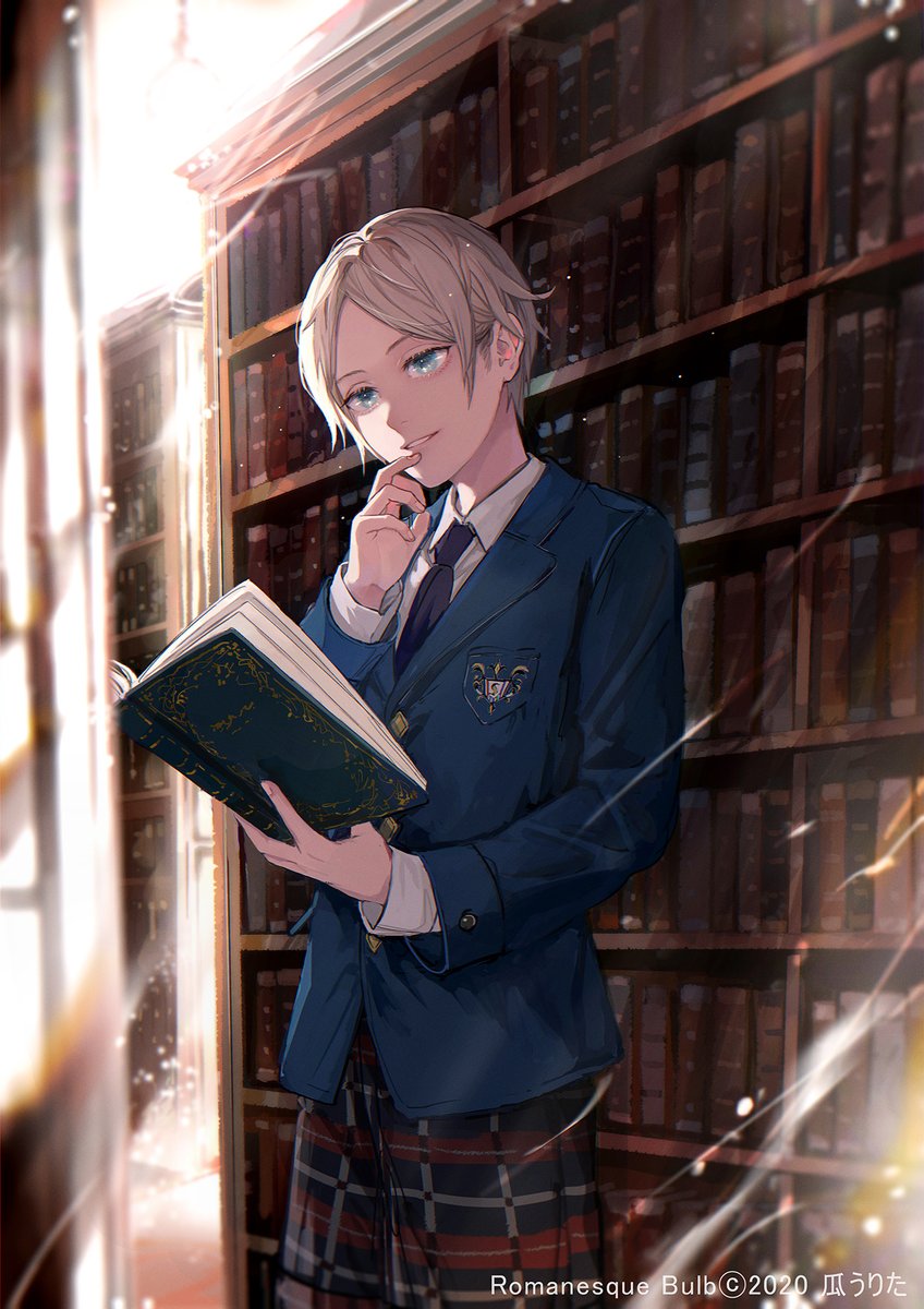 「小説「RomanesqueBulb」の
扉絵と表紙を描かせて頂きました! 」|瓜うりたのイラスト