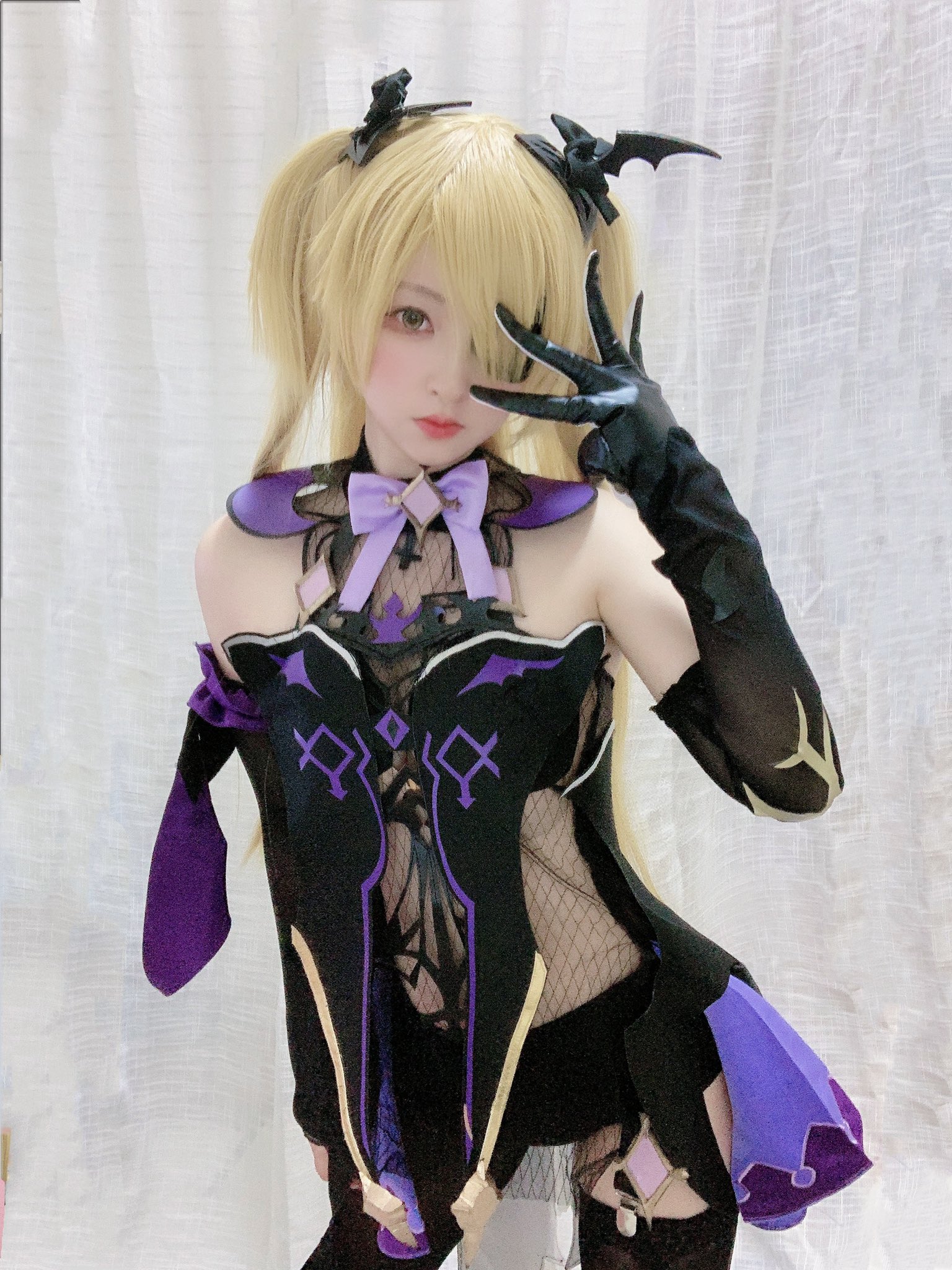 室内搬入設置無料 原神 フィッシュル コスプレ 衣装 猫屋小铺L XL