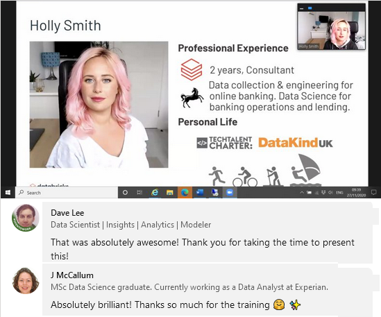 Women_In_Data's tweet photo. Thank you to @Databricks for hosting a free day of training yesterday. The feedback has been immense!
#womenindata #womenintech #WiDWeek https://t.co/lVXjhNqHxy