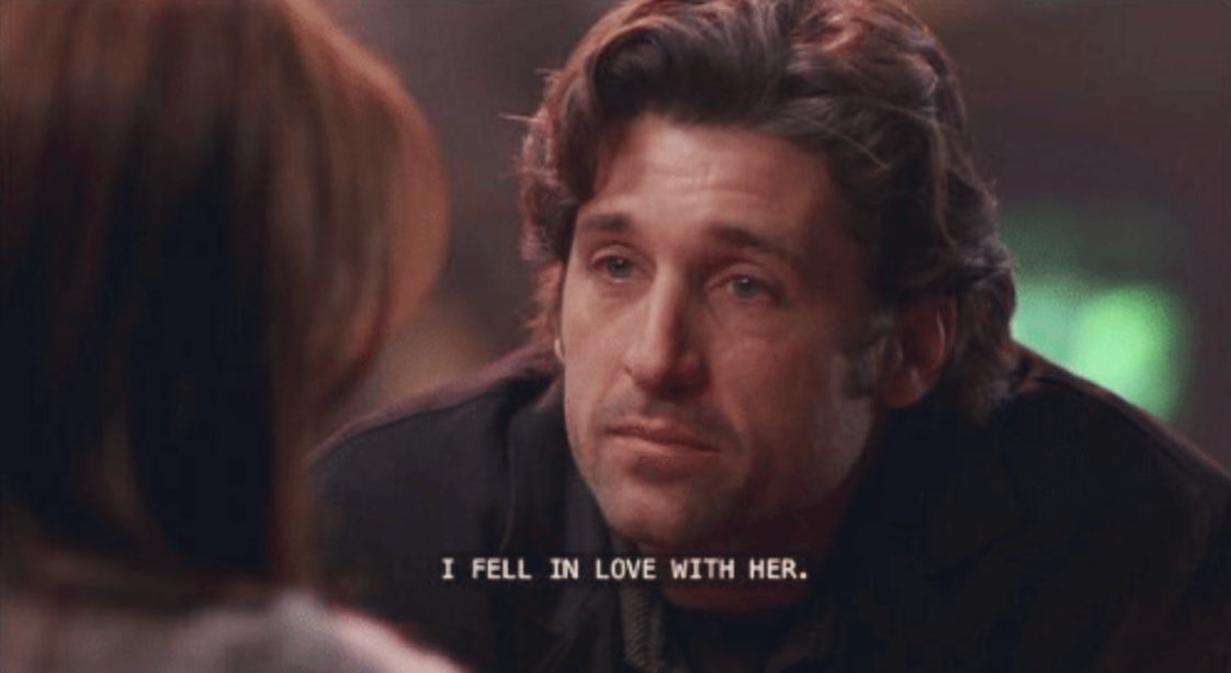 merdersworld's tweet photo. “Meredith wasn’t a fling. She wasn’t revenge. I fell in love with her.“ 
- Derek Shepherd #GreysAnatomy https://t.co/bxWFtrQDyk