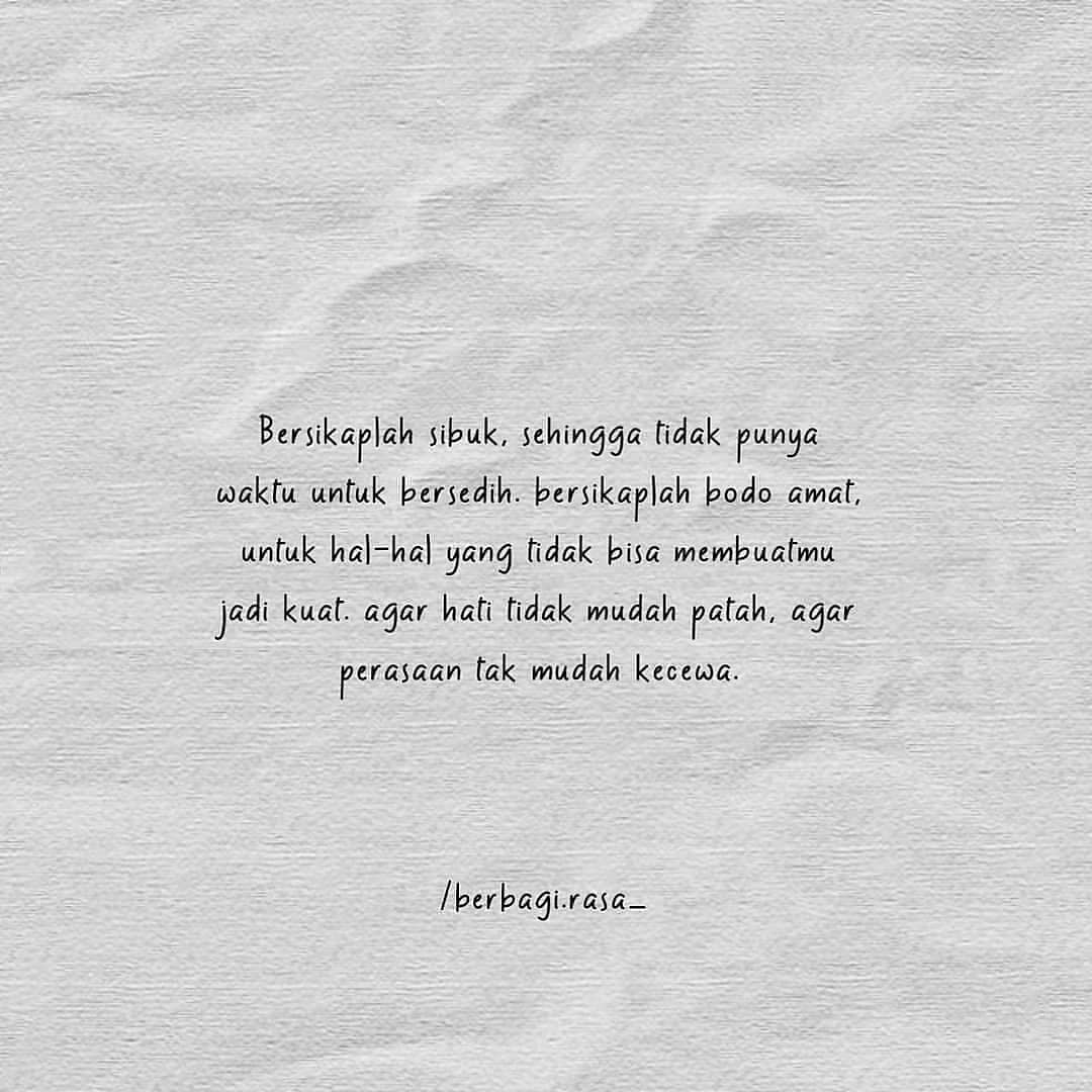 Bersikaplah sibuk✨