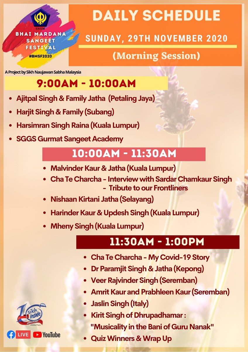 sikhmalaysia's tweet photo. Don't forget to tune in for the final day of #BMSF2020 tomorrow at 9am only on https://t.co/6pmza3OHmp! https://t.co/wKjQLcEAxU