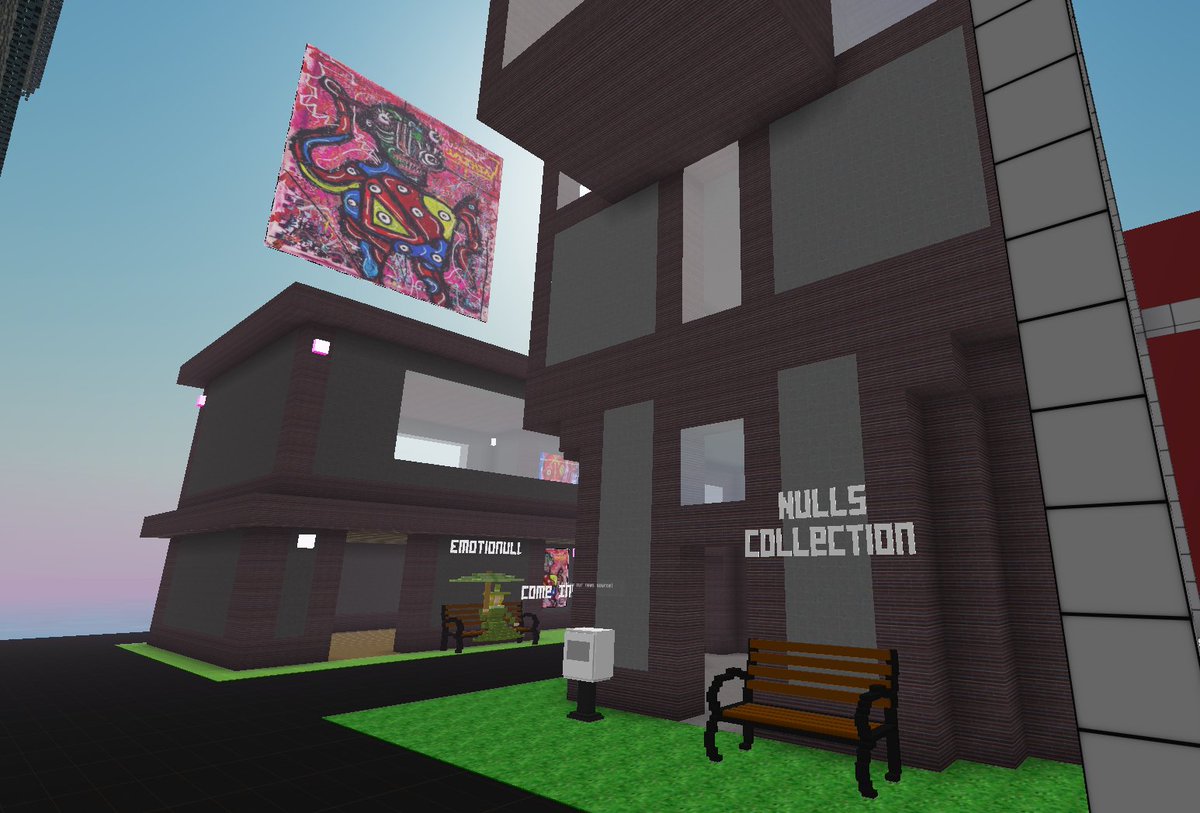 Sold my  @cryptovoxels 5 Hesperia parcel to  @em0tionull, whom already build a second building for their art gallery there. Check it out!  https://www.cryptovoxels.com/parcels/4231&nbsp;