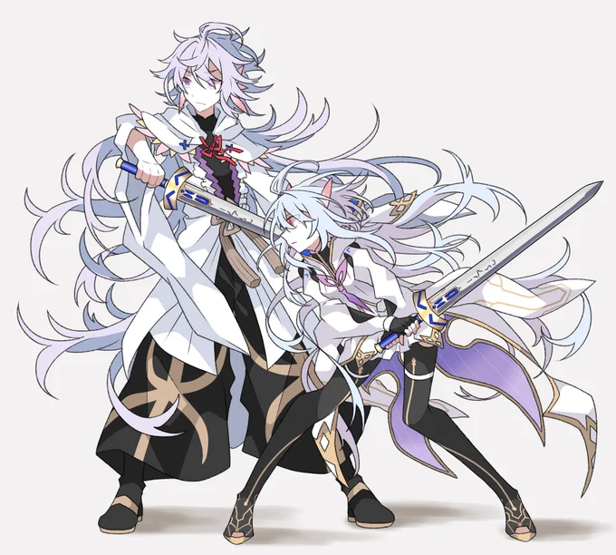 聖剣抜刀してるマーリン&amp;プロトマーリン

#FGO 