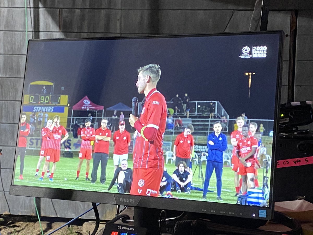 Simon Smale (@simon_smale) on Twitter photo Heartbreak for <a href="/Olympic_FC/">Olympic FC</a> captain Steve Whyte after losing the #NPLQLD grand final 1-0.
“Three years in a row fucking hurts.” Heartbreak for <a href="/Olympic_FC/">Olympic FC</a> captain Steve Whyte after losing the #NPLQLD grand final 1-0.
“Three years in a row fucking hurts.”