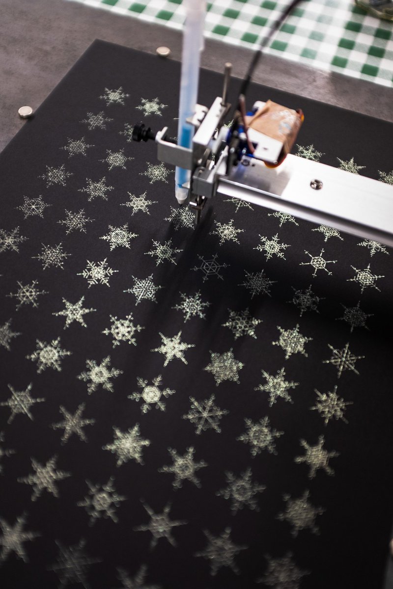 revdancatt's tweet photo. Snowflake creator. Note: This will only work on desk/laptops, not on mobile, it'll create endless snowflakes in an SVG.
Read more 👉 https://t.co/41YHTOIMIm
#penplotter #plottertwitter #snowflakes #CreateSnowflakes #CreateEndlessSnowflakes #SvgGenerator #PenPlottingTools https://t.co/noL1zkwB1q