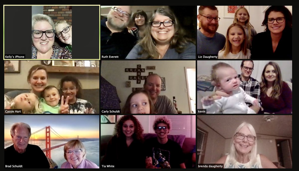 RuthEverett's tweet photo. Though it looks different this year than last, we #gather virtually to connect with those we normally see. 💕💕
#AdventWordHFEC2020 https://t.co/PvJD9AzwWz